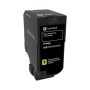Lexmark CS720 cartuccia toner 1 pz Originale Giallo (74C0S40)