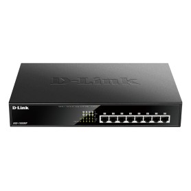 D-Link DGS-1008MP switch di rete Non gestito Gigabit Ethernet (10/100/1000) Supporto Power over Ethernet (PoE) 1U Nero