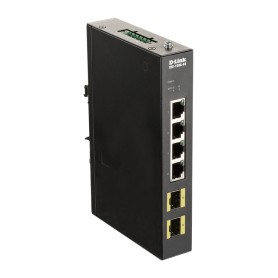 D-Link DIS-100G-6S switch di rete Non gestito Gigabit Ethernet (10/100/1000) DIN rail Nero