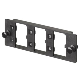 Panduit FMP6 Placca copripresa e copri interruttori Nero