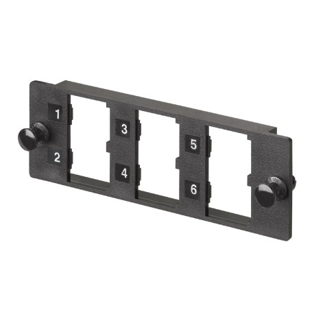 Panduit FMP6 Placca copripresa e copri interruttori Nero