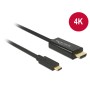 DeLOCK 85258 cavo e adattatore video 1 m USB tipo-C HDMI Nero (85258)