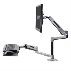 Ergotron WorkFit 45-405-026 supporto da tavolo per Tv a schermo piatto 106,7 cm (42") Alluminio (45-405-026)