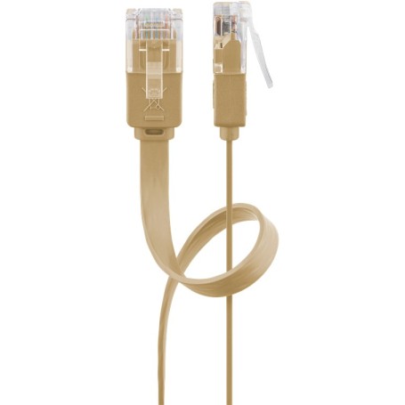 Goobay Cat6 UTP 10m cavo di rete Marrone U/UTP (UTP) (95881)