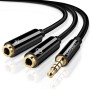 Ugreen 30620 cavo audio 0,15 m 3.5mm 2 x 3.5mm Nero (30620)