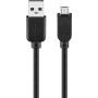Goobay USB micro-B 500, 5m cavo USB Micro-USB B USB A Nero (93921)