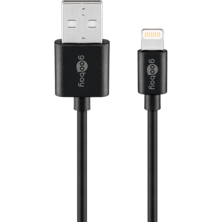 Goobay 63523 cavo Lightning 1 m Nero (63523)