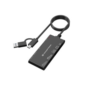 Conceptronic BIAN10B lettore di schede USB 3.2 Gen 1 (3.1 Gen 1) Type-A/Type-C Nero