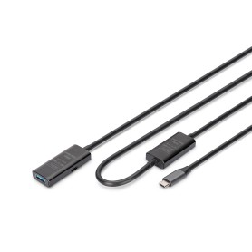 Digitus Cavo di prolunga attivo USB 3.2 Gen1 5G, USB-C - USB-A, 10 m (DA-73111)