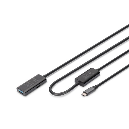Digitus Cavo di prolunga attivo USB 3.2 Gen1 5G, USB-C - USB-A, 10 m (DA-73111)