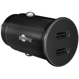 Goobay 59705 Caricabatterie per dispositivi mobili Power bank, Smartphone, Tablet Nero Accendisigari Ricarica rapida Auto