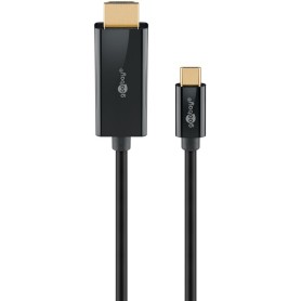 USB Adapterkabel, USB-C Stecker  HDMI Stecker, 4K / 60Hz (schwarz, 1 Meter) (75696)