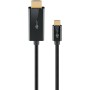 USB Adapterkabel, USB-C Stecker  HDMI Stecker, 4K / 60Hz (schwarz, 1 Meter) (75696)