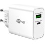 Goobay 75336 Caricabatterie per dispositivi mobili Universale Bianco AC Ricarica rapida Interno