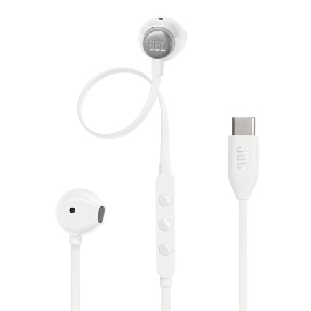 JBL Tune 305C Auricolare Cablato In-ear Musica e Chiamate USB tipo-C Bianco (JBLT305CWHT)