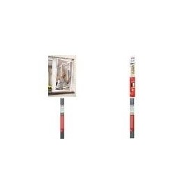 tesa Fliegengitter ALU COMFORT Fenster, 1,20 m x 1,50 m leichter Aufbau durch innovative Schraub-Verbinder, ohne (55195-00000-01