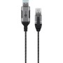 Ethernet-Adapterkabel USB-A 3.2 Gen1  RJ-45 (schwarz/grau, 3 Meter) (74396)
