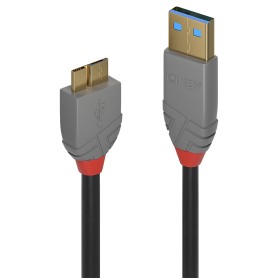 Lindy 36768 cavo USB 3 m USB 3.2 Gen 1 (3.1 Gen 1) USB A Micro-USB B Nero (LINDY36768)
