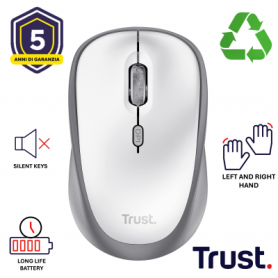 YVI+ WIRELESS MOUSE WHITE (25513)