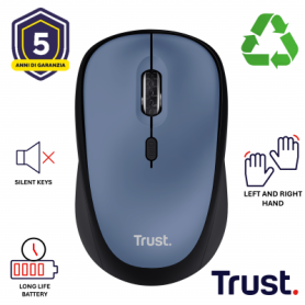 YVI+ WIRELESS MOUSE DARK BLUE (25514)
