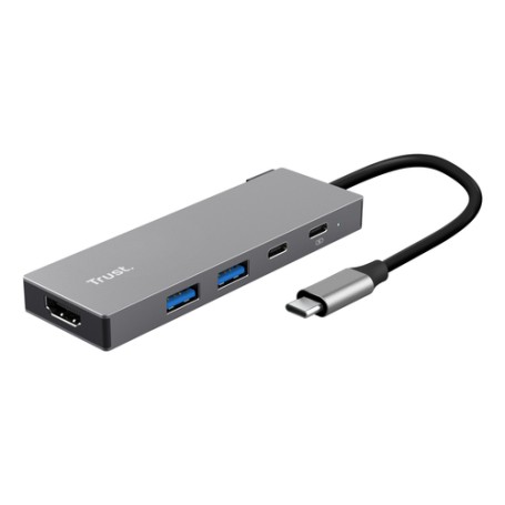 Trust 26062 hub di interfaccia USB tipo-C Grigio (26062TRS)