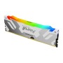 Kingston Technology FURY 32GB 8000MT/s DDR5 CL38 DIMM (Kit da 2) Renegade RGB Bianco XMP (KF580C38RWAK2-32)