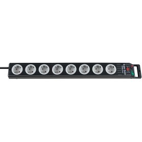 Brennenstuhl 1153380118 prolunghe e multiple 2,5 m 8 presa(e) AC Nero, Grigio