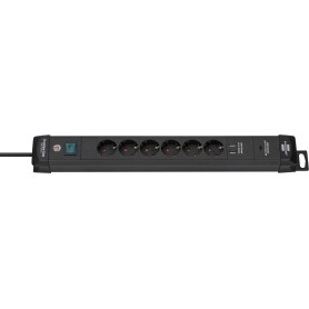 Brennenstuhl 1951160607 prolunghe e multiple 3 m 6 presa(e) AC Interno Nero