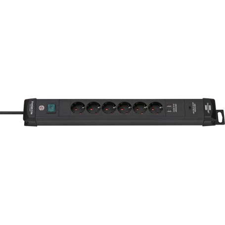 Brennenstuhl 1951160607 prolunghe e multiple 3 m 6 presa(e) AC Interno Nero