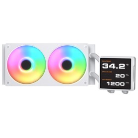 COUGAR Poseidon Vistek Pro ARGB 240 Processore Raffreddatore di liquidi tutto in uno 12 cm Bianco (CGR-PSDVPRGB-W-240)