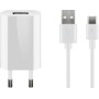 USB-C Ladeset 5 Watt (wei, 1 Meter Kabel USB-A  USB-C) (45300)