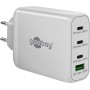 USB-C PD Multiport-Schnellladegert 100 Watt (wei, 1x USB-A QC, 3x USB-C PD, GaN-Technologie) (65556)