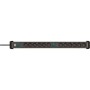 Brennenstuhl 1391030200 prolunghe e multiple 3 m 12 presa(e) AC Interno Nero, Argento