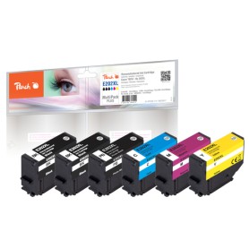 Peach PI200-774 cartuccia d'inchiostro 6 pz Compatibile Resa elevata (XL) Nero, Ciano, Magenta, Nero per foto, Giallo