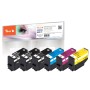 Peach PI200-774 cartuccia d'inchiostro 6 pz Compatibile Resa elevata (XL) Nero, Ciano, Magenta, Nero per foto, Giallo