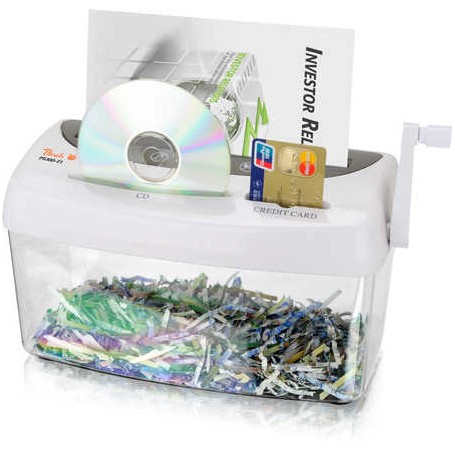 Peach PS300-21 distruggi documenti Triturazione incrociata 21,6 cm Trasparente, Bianco