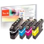 Peach 317209 (PI500-85) cartuccia d'inchiostro 4 pz Compatibile Resa elevata (XL) Nero, Ciano, Magenta, Giallo