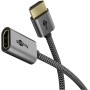 Goobay 79145 cavo HDMI 0,1 m HDMI tipo A (Standard) Nero, Argento