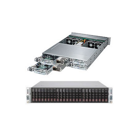 Supermicro SuperServer 2028TP-HC0R LGA 2011-v3 Armadio (2U) Nero (SYS-2028TP-HC0R)
