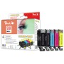 Peach PI100-140 cartuccia d'inchiostro 5 pz Compatibile Nero, Ciano, Nero per foto, Giallo