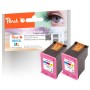 Peach PI300-486 cartuccia d'inchiostro 2 pz Compatibile Resa elevata (XL) Ciano, Magenta, Giallo