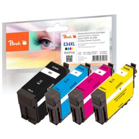 Peach PI200-558 cartuccia d'inchiostro 4 pz Compatibile Resa elevata (XL) Nero, Ciano, Magenta, Giallo