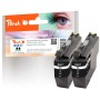 Peach PI500-220 cartuccia d'inchiostro 2 pz Compatibile Resa standard Nero
