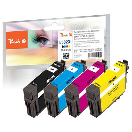 Peach PI200-841 cartuccia d'inchiostro 4 pz Compatibile Nero, Ciano, Magenta, Giallo