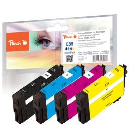 Peach PI200-565 cartuccia d'inchiostro 4 pz Compatibile Nero, Ciano, Magenta, Giallo