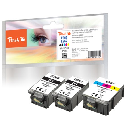 Peach PI200-778 cartuccia d'inchiostro 3 pz Compatibile Resa standard Ciano, Magenta, Giallo