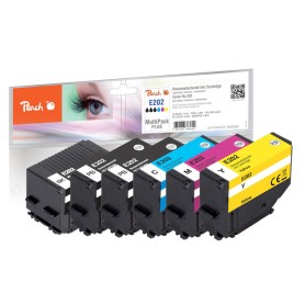 Peach PI200-675 cartuccia d'inchiostro 6 pz Compatibile Resa standard Nero, Ciano, Magenta, Giallo
