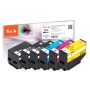 Peach PI200-675 cartuccia d'inchiostro 6 pz Compatibile Resa standard Nero, Ciano, Magenta, Giallo