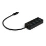 StarTech.com Hub USB-C a 4 porte - USB type C a 4 porte USB 3.0 type A con interruttori individuali On/Off - SuperSp (HB30C4AIB)