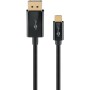 USB Adapterkabel, USB-C Stecker  DisplayPort Stecker, 4K 60Hz (schwarz, 2 Meter, 21,6 Gbit/s) (75705)